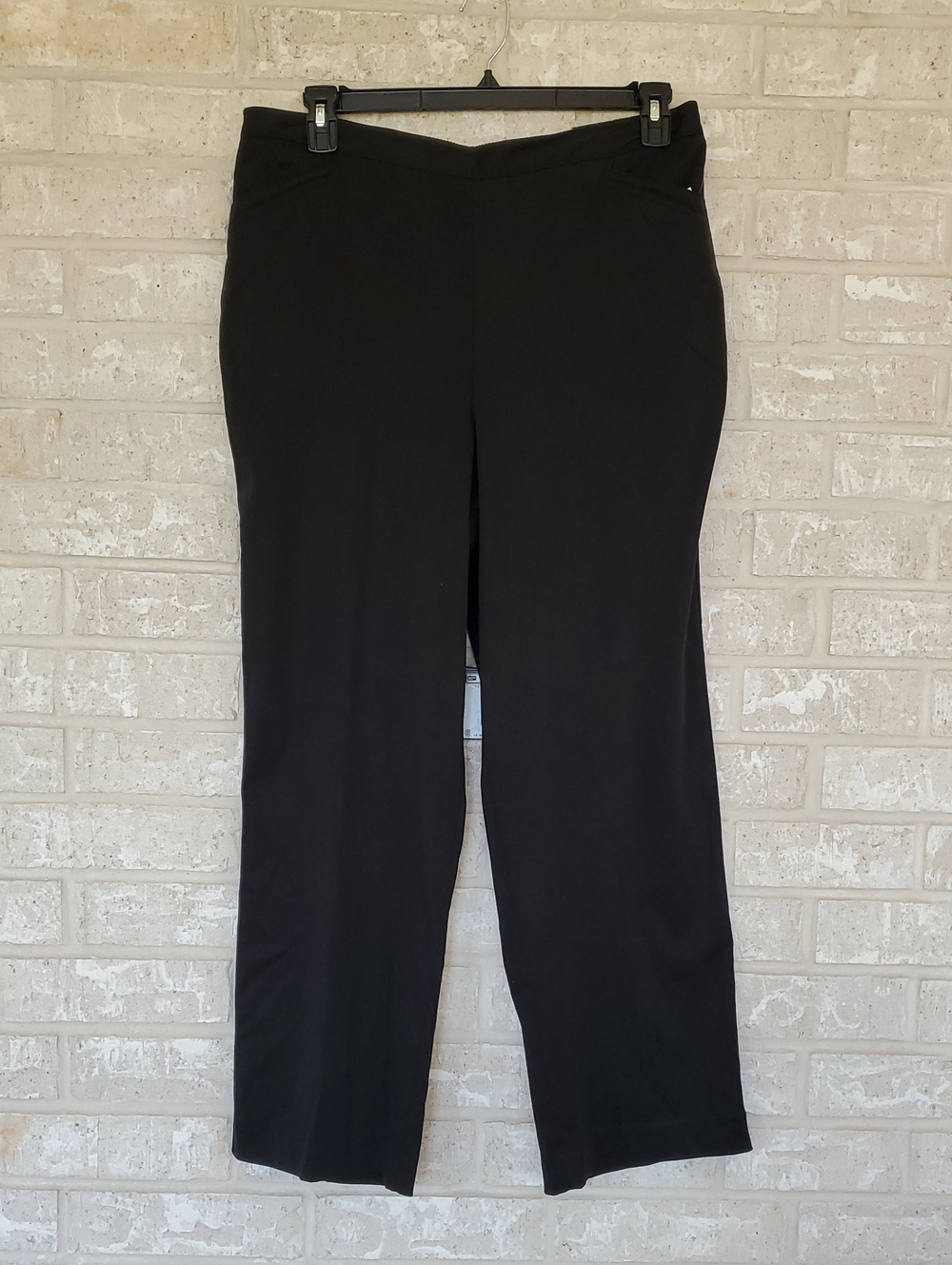 Alfred Dunner Women's Proportioned Short Wide Leg Pant in Black, Size 16, NWT